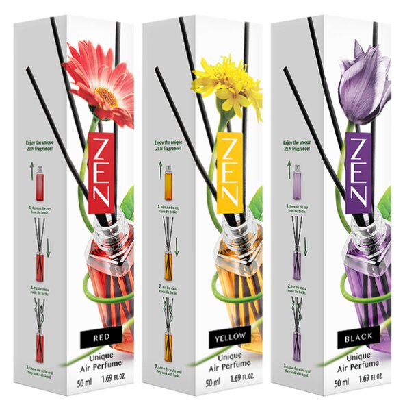Tyčinkový aroma difuzér ZEN RED 50 ml