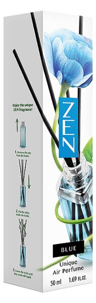 Tyčinkový aroma difuzér ZEN BLUE 50 ml