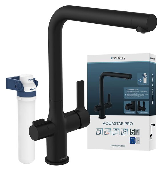 Schütte Kuchyňská baterie s filtrem Aquastar Pro (černá matná) (100377617003)