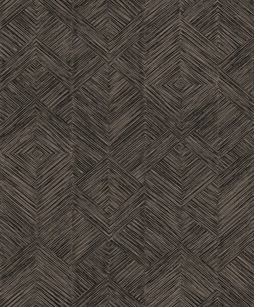 Vliesová tapeta na zeď, hnědo-černá, grafická, TRI102, The Texture Book, Masureel