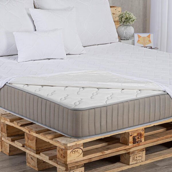 Prošívaný chránič matrace s aloe vera bílý 90 x 200 cm