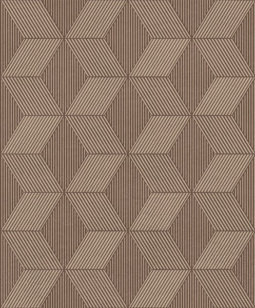 Geometrická vliesová tapeta na zeď, hnědo-zlatá, ORB503, The Texture Book, Masureel