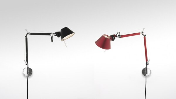 Artemide Designová nástěnná lampa Tolomeo Micro, 1xE14 Barva: Hliník