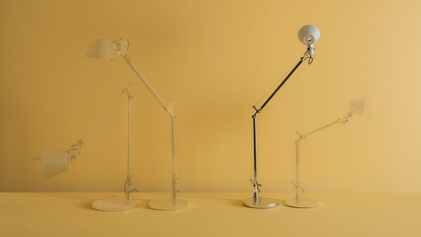 Artemide LED Designová stolní lampa Tolomeo Midi, 7W Teplota světla: 3000K - teplá bílá, Podstavec: Klip
