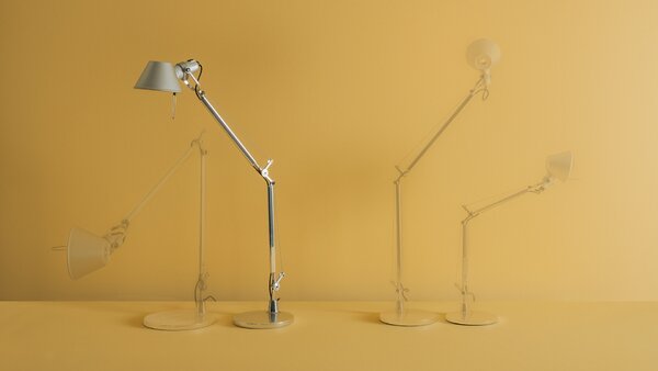 Artemide LED Designová stolní lampa Tolomeo Mini, 8W Teplota světla: 3000K - teplá bílá, Podstavec: Hliníková podpěra