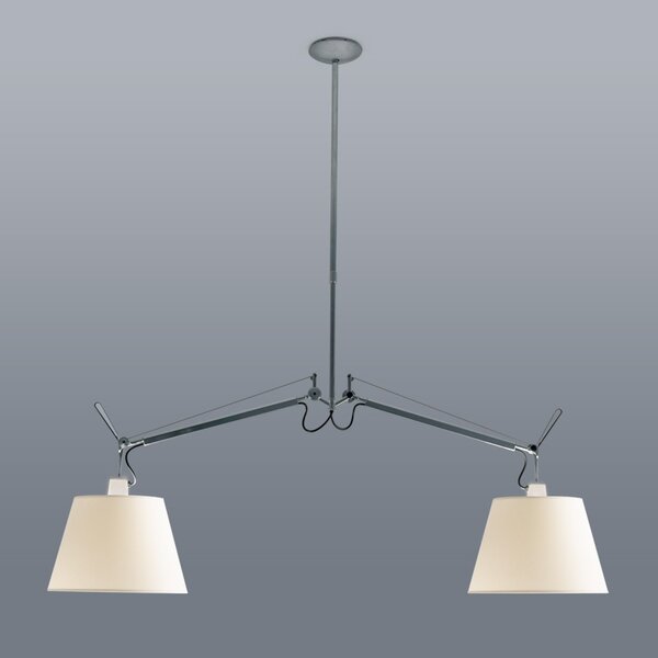 Artemide Designová závěsné svítidlo Tolomeo 2 Braci, 2xE27 Materiál stínidla: Pergamenový papír, Průměr stínidla: 24 cm