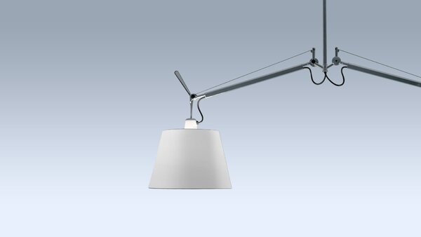 Artemide Designová závěsné svítidlo Tolomeo 2 Braci, 2xE27 Materiál stínidla: Pergamenový papír, Průměr stínidla: 24 cm