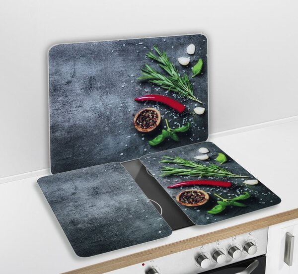 Kryt na zeď u sporáku z tvrzeného skla 50x56 cm Rosemary - Maximex