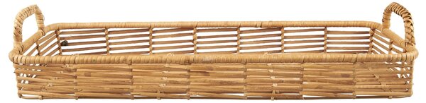 Přírodní podnos s uchy Oblong Rattan / Bamboo
