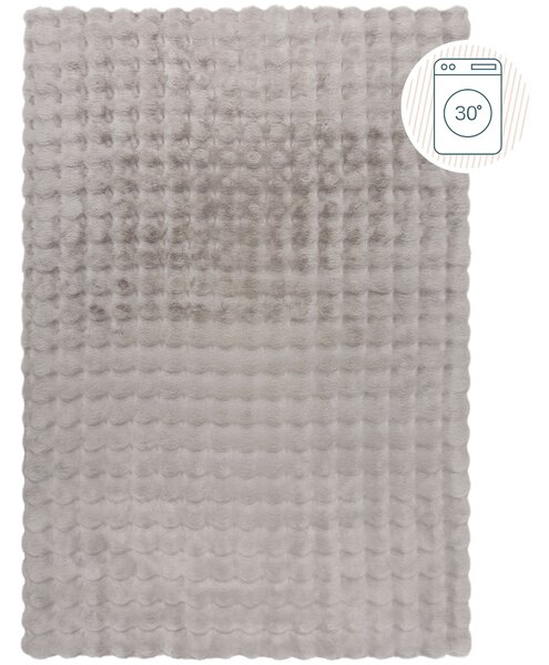 Flair Rugs, Kusový koberec Waffle Faux Fur Grey, 180x290, šedá, ložnice