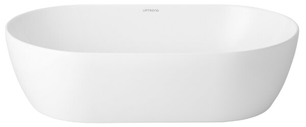 UPTrend Oválné keramické umyvadlo na desku SPARROW TR41385, bílá lesk