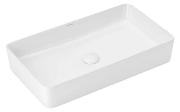 UPTrend Obdélníkové keramické umyvadlo na desku ATHENA MATT WHITE TR41206‑U20, bílá mat