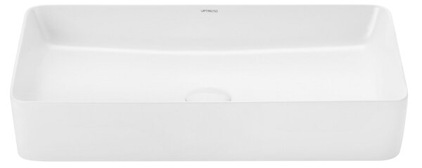 UPTrend Obdélníkové keramické umyvadlo na desku ATHENA MATT WHITE TR41206‑U20, bílá mat