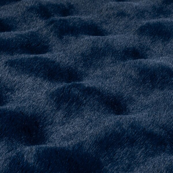 Flair Rugs, Kusový koberec Waffle Faux Fur Navy, 180x290, modrá, ložnice