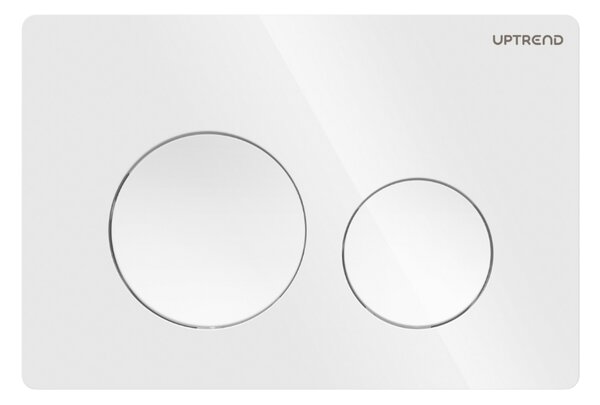 UPTrend Ovládací tlačítko pro WC podomítkové moduly YOSEMITE SHINY WHITE UP003, bílá lesk