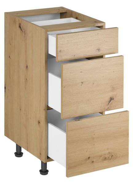 Kuchyňská skříňka LANGEN D40S3 Dub artisan/šedá