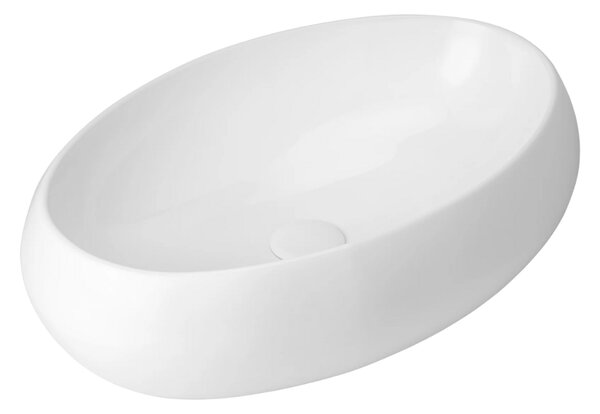 UPTrend Oválné keramické umyvadlo na desku LUNA TR428, bílá lesk