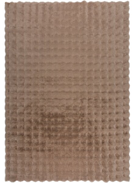 Flair Rugs, Kusový koberec Waffle Faux Fur Taupe, 180x290, hnědá, ložnice