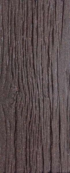Multyhome Gumový zahradní nášlap - imitace dřeva - barva hnědá