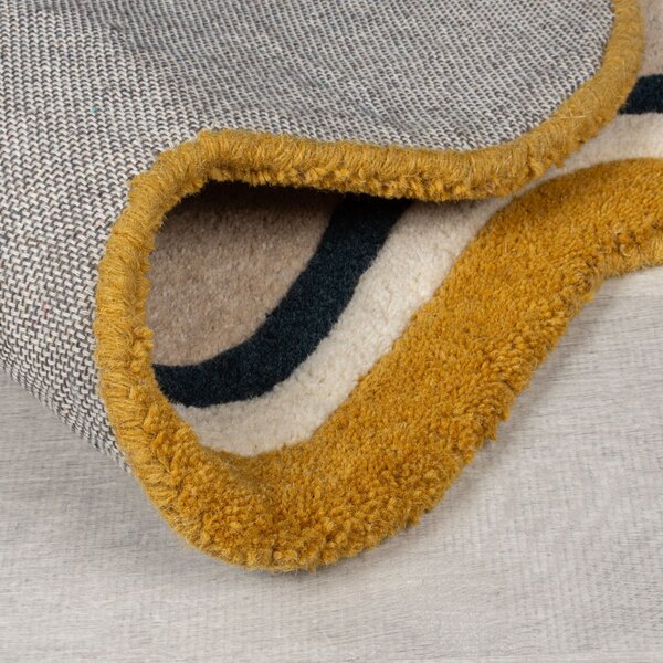Flair Rugs, Kusový koberec Wool Scallop Leo Border Multi, 120x170, vícebarevná, ložnice