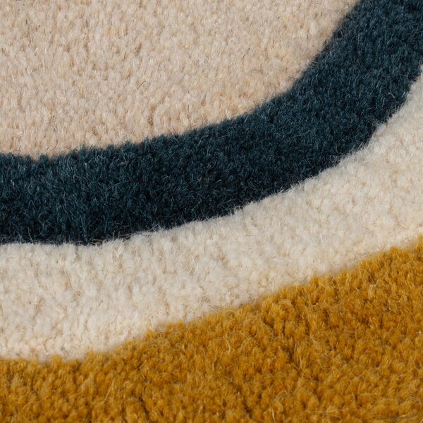 Flair Rugs, Kusový koberec Wool Scallop Leo Border Multi, 120x170, vícebarevná, ložnice