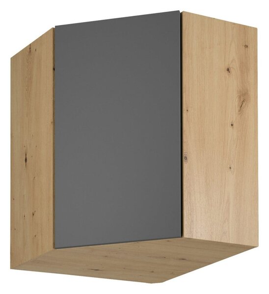 Závěsná kuchyňská skříňka LANGEN G60N Dub artisan/šedá