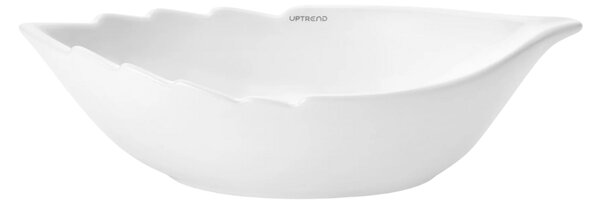 UPTrend Oválné keramické umyvadlo na desku SHELL TR40182, bílá lesk