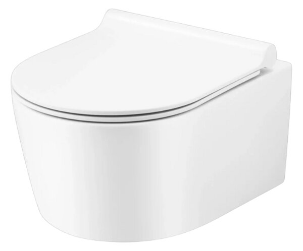 UPTrend Závěsný WC komplet bez příruby CORONA TR2197 včetně Soft-Close sedátka, bílá lesk