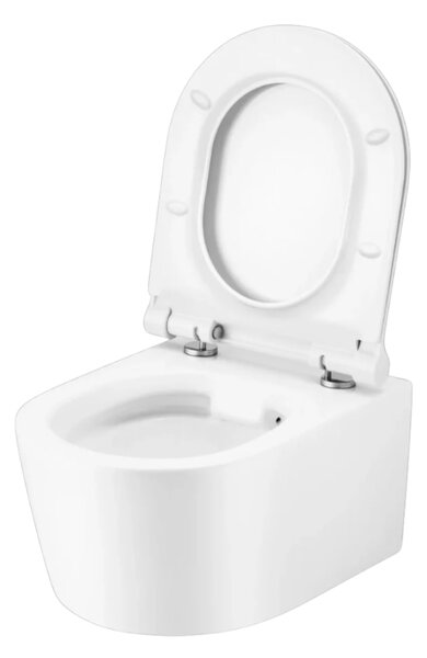 UPTrend Závěsný WC komplet bez příruby CORONA TR2197 včetně Soft-Close sedátka, bílá lesk