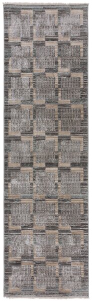 Flair Rugs, Běhoun Evelyn Blocks Natural, 66x240, vícebarevná, ložnice