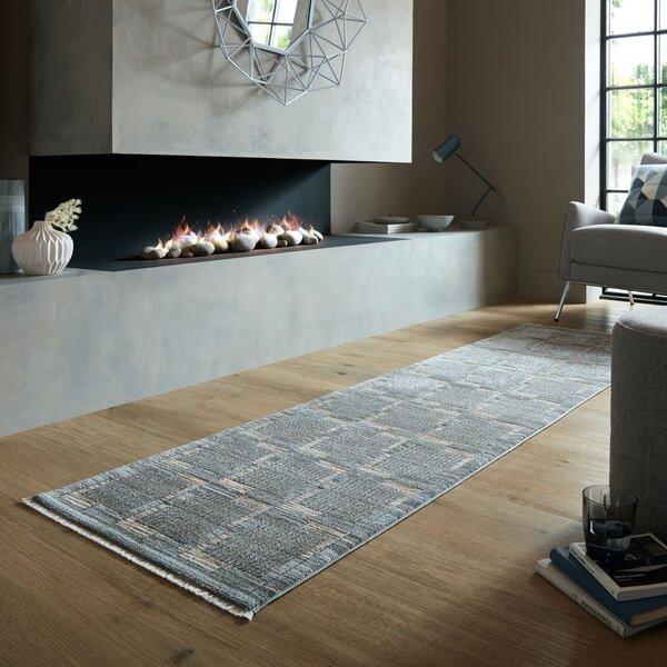 Flair Rugs, Běhoun Evelyn Blocks Natural, 66x240, vícebarevná, ložnice