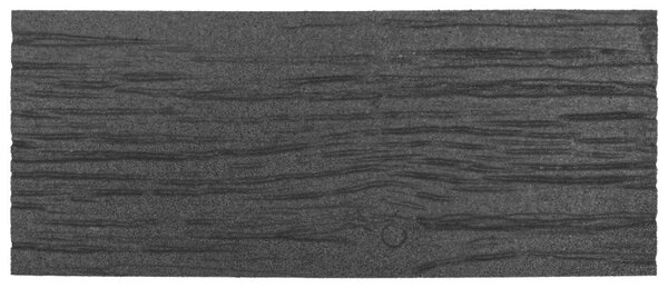 Multyhome Gumový zahradní nášlap - imitace dřeva - barva šedá