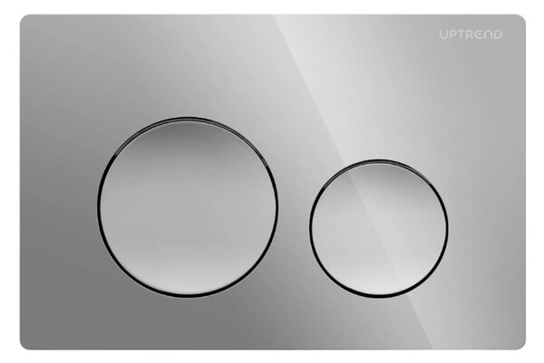 UPTrend Ovládací tlačítko pro WC podomítkové moduly YOSEMITE SHINY CHROME UP003‑C18, chrom lesk