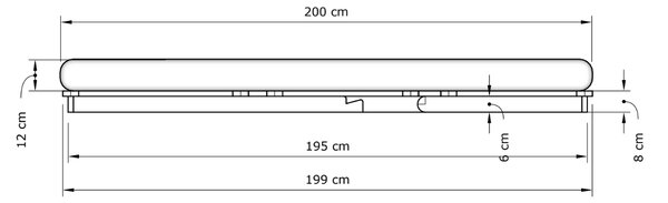 MarLiving Rozkládací futonové křeslo LAYTI 03 90 cm z masivu/červené