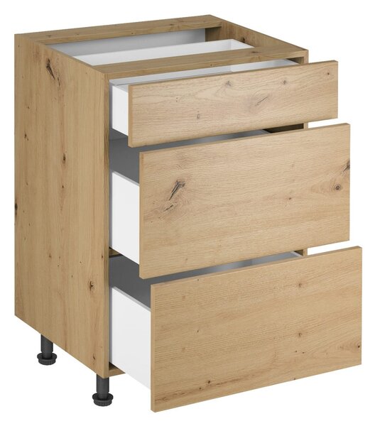 Kuchyňská skříňka LANGEN D60S3 Dub artisan/béžová