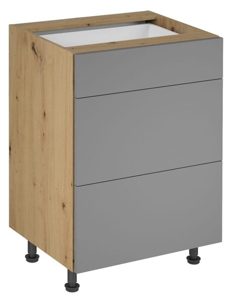 Kuchyňská skříňka LANGEN D60S3 Dub artisan/béžová