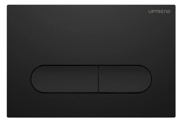 UPTrend Ovládací tlačítko pro WC podomítkové moduly YOSEMITE MATTE BLACK UP004‑U18, černá mat