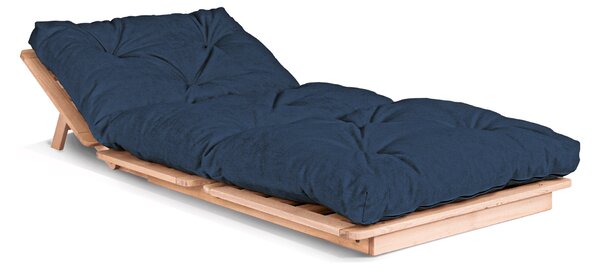 MarLiving Rozkládací futonové křeslo LAYTI 02 90 cm z masivu/modré
