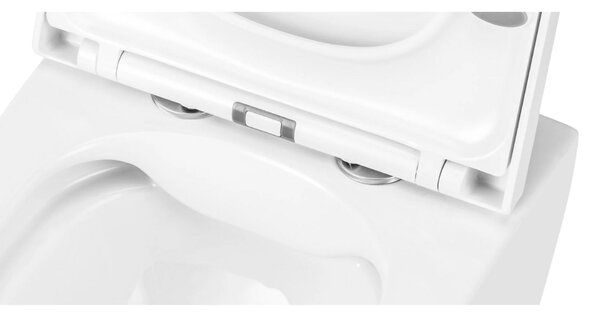 UPTrend Závěsný WC komplet bez příruby GRAVIS TR2216 včetně Soft-Close sedátka, bílá lesk