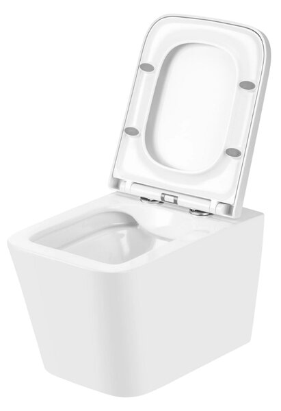 UPTrend Závěsný WC komplet bez příruby GRAVIS TR2216 včetně Soft-Close sedátka, bílá lesk