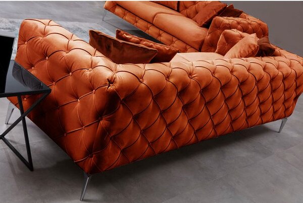 Pohovka trojsed Collo (oranžová). Akce -25%