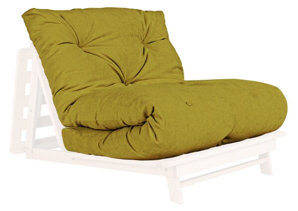 MarLiving Rozkládací futonové křeslo LAYTI 02 90 cm z masivu/zelené