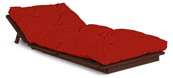 MarLiving Rozkládací futonové křeslo LAYTI 03 90 cm z masivu/červené