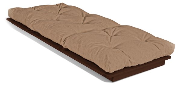 MarLiving Rozkládací futonové křeslo LAYTI 03 90 cm z masivu/béžové