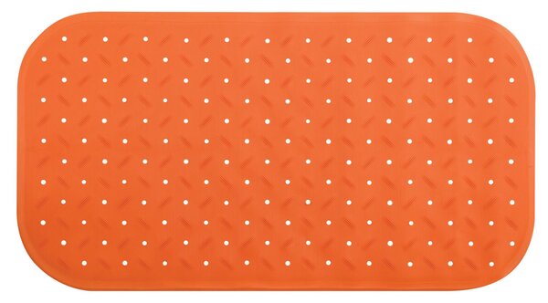 MSV protiskluzová podložka do vany CLASS Premium, oranžová, SBS kaučuk, 36 x 65 cm
