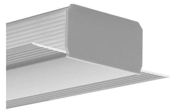 Difuzor KLUŚ LIGER-45 pro LED hliníkové profily Barva: Mléčná, Délka: 1m