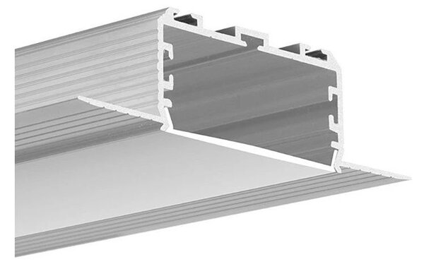 Difuzor KLUŚ LIGER-45 pro LED hliníkové profily Barva: Mléčná, Délka: 1m