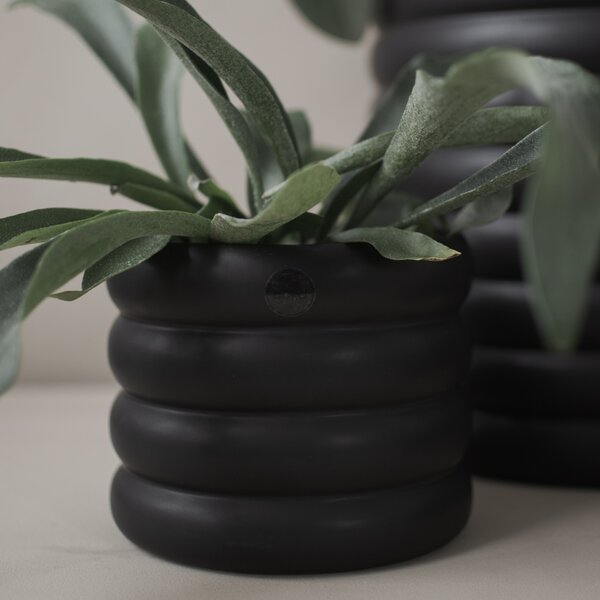 DBKD Květináč Mud Medium - Black DK107
