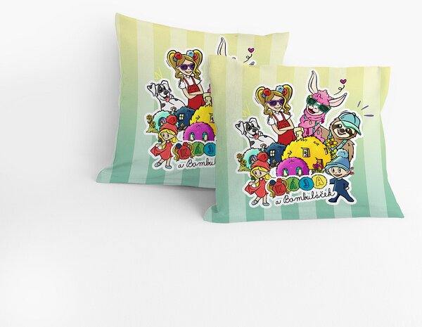 Povlak Kája a Bambuláček Bavlna deluxe digitál 40/40
