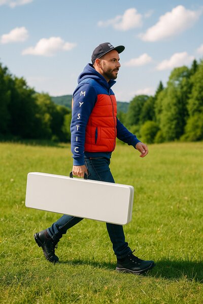 Samostatná plastová lavice - 180 cm